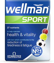 Multivitamin Tablets for Men Wellman Sport, 30 Tablets (Pack of 1)