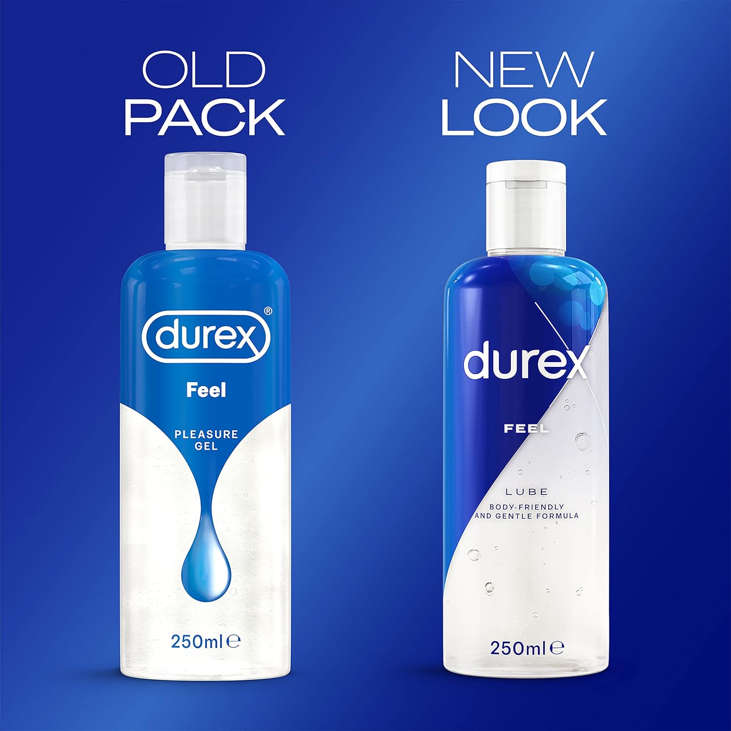 Durex Play Feel Water Based Lube, 250ml, Gentle, pH Friendly, Non Sticky, Non Staining, Unflavoured, Condom & Toy Compatible, Smooth Texture